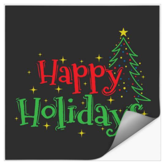 Happy Holidays Christmas Family Time  : Mickey Disney Christmas, Disney Christmas Stickers