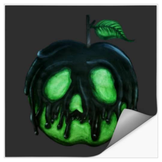 Poison Apple (Hand Drawn)   SALE!! : Disney Villains Maleficent , Maleficent Gift S-5XL Stickers