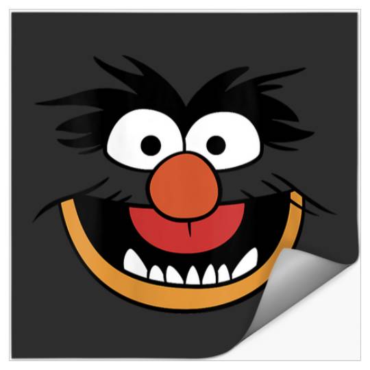 Womens Disney The Muppets Animal Big Face Costume V-Neck Stickers