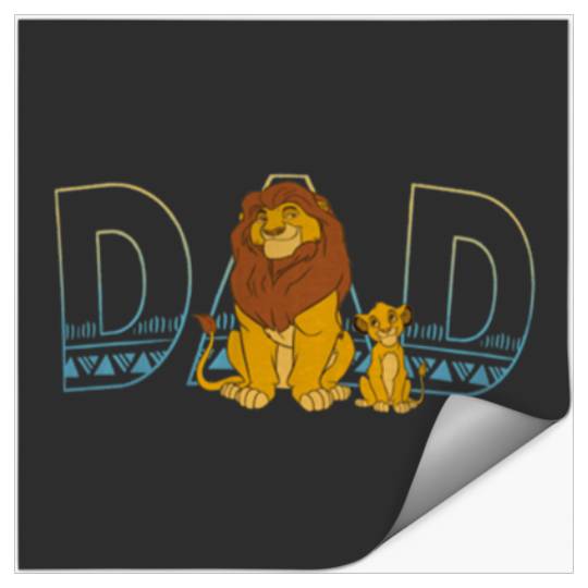 Disney The Lion King Simba and Mufasa Dad Stickers