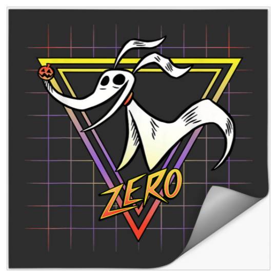 Disney Nightmare Before Christmas Zero Retro 90s Stickers