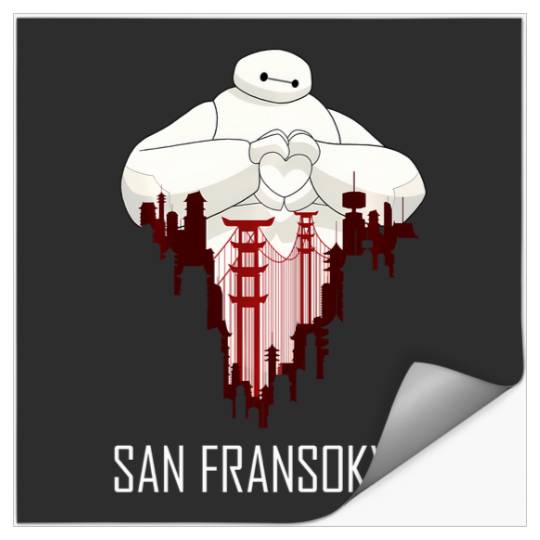 Disney Big Hero 6 Baymax San Fransokyo Love Stickers