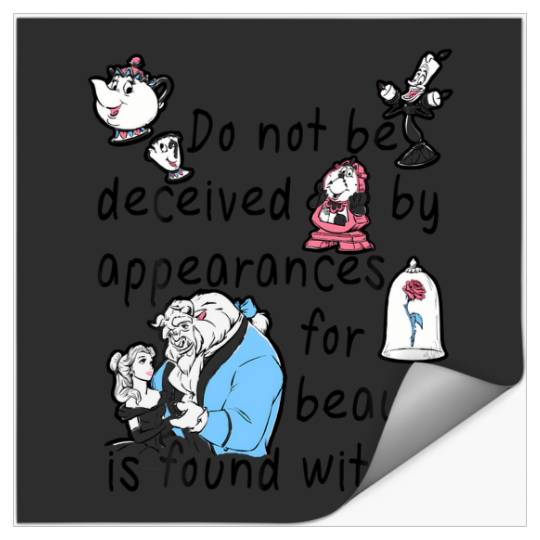 Disney Beauty And The Beast Beauty Is Found Within Stickers