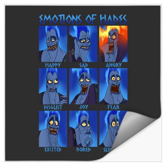 Disney Hercules Hades Emotions Graphic Stickers