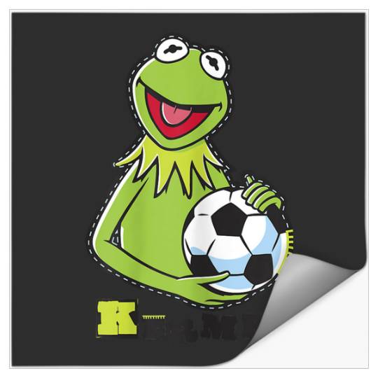 Disneyss The Muppets Kermit Soccer Ball Vintages Stencil Logo Stickers