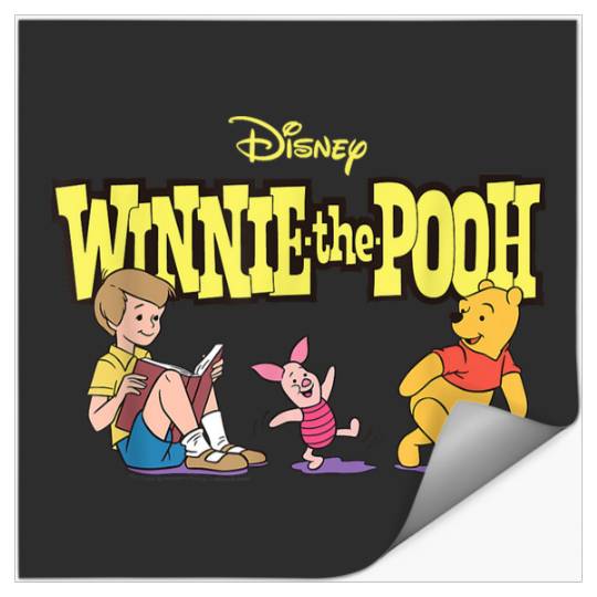 Disneyss Winnie The Pooh Piglet Christopher Robin With Logo Stickers
