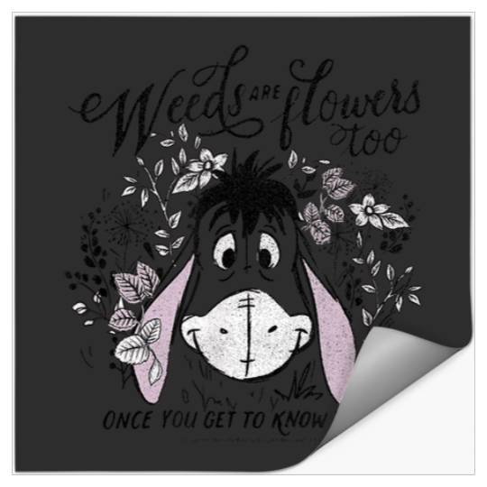 Disney Winnie The Pooh Eeyore Weeds Are Flowers Stickers