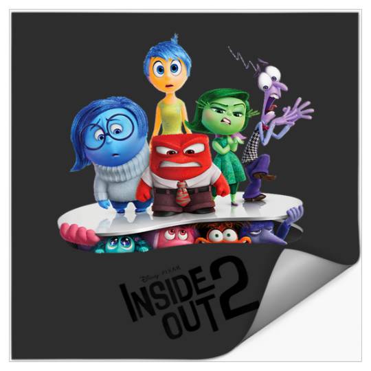 Disneyss And Pixarss Inside Out 2 New Emotions  Poster Stickers
