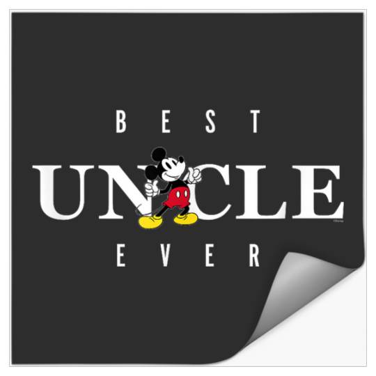 Disneyss Mickey Mouse Thumbs Up Best Uncle Ever Fathers Day Stickers