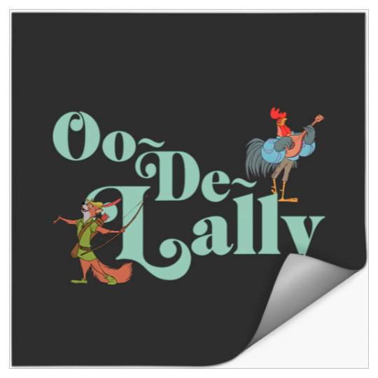 Disney Robin Hood Oo-De-Lally Iconic Quote Chest Text Logo Stickers