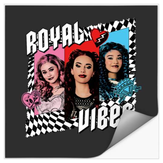 Disney Descendants 4 The Rise of Red Trio Royal Vibes Stickers