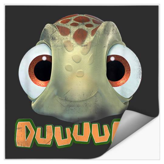 Disneyss Pixars Finding Nemo Duuuude Squirt Big Head Portrait Stickers