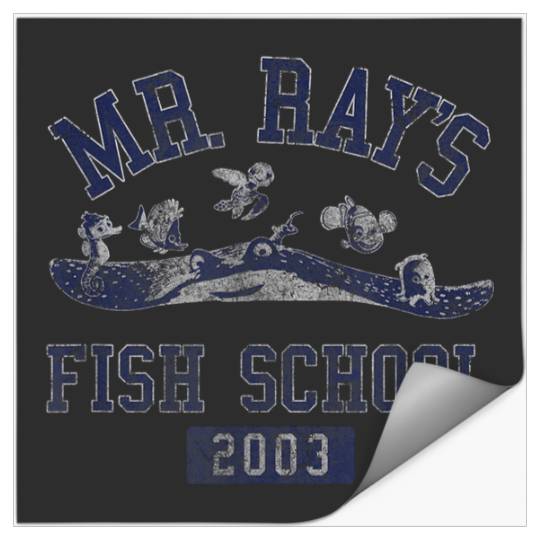 Disneyss Pixars Finding Nemo Mr Rays Fish School 2003 Poster Stickers