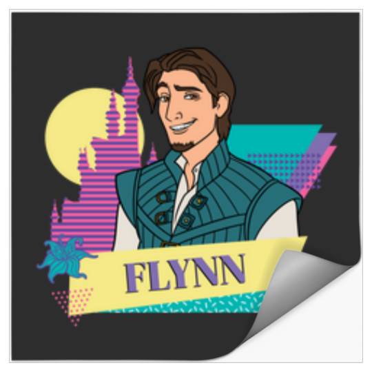 Disneyss Tangled Retro Couples Matching Flynn Rider Stickers