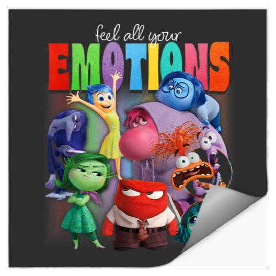 Disneyss Pixars Inside Out 2 Feel All Your Emotions Vintages Stickers