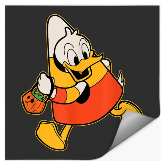 Disneyss Donald Duck Candy Corn Costume Spooky Cute Halloween Stickers