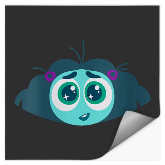 Disneyss Pixars Inside Out 2 Envy Big Head Logo Stickers