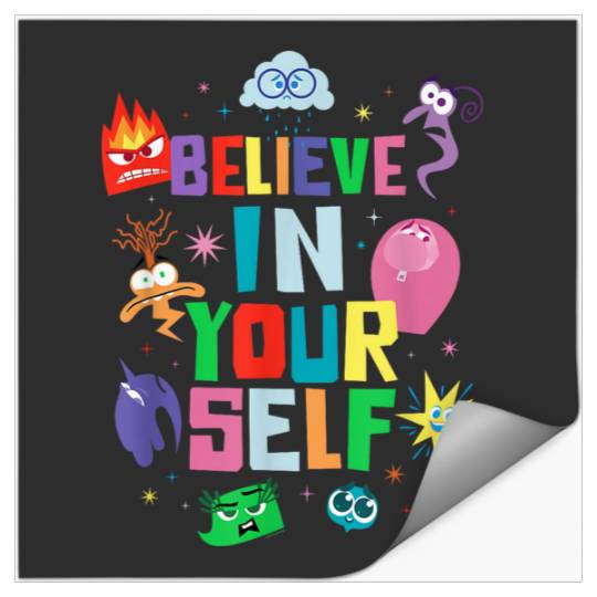 Disneyss And Pixarss Inside Out 2 Emotions Believe In Yourself Stickers