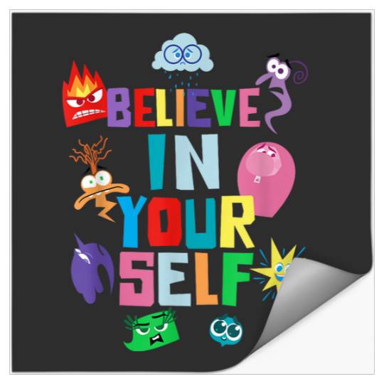 Disneyss Pixars Inside Out 2 Believe In Yourself Emotions Icons Stickers