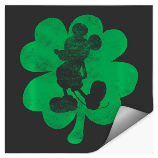 Disney Mickey Mouse Shamrock St. Patty'S Hoodie Stickers