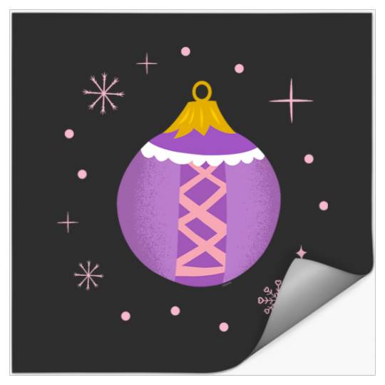 Disney Princess Rapunzel Tangled Holiday Christmas Ornament Stickers