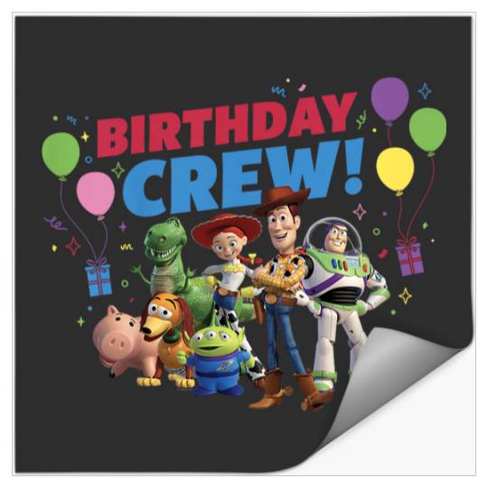 Disneyss And Pixarss Toy Story Family Party Birthday Crew Stickers