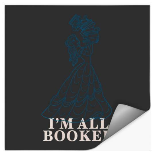Disney Princess Belle I'M All Booked Stickers