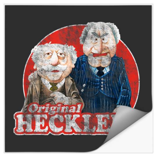 Disneyss The Muppets The Original Hecklers Distressed Poster Stickers