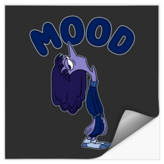 Disneyss Pixars Inside Out 2 Mood Ennui Bored Retro shots Stickers