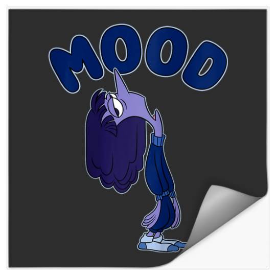 Disneyss Pixars Inside Out 2 Mood Ennui Bored Retro shots Stickers