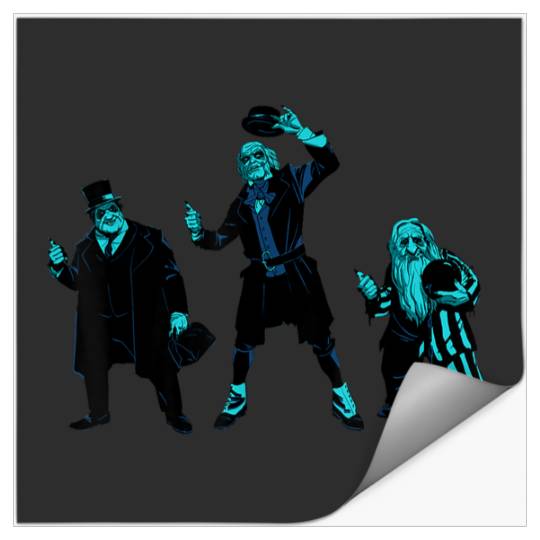 Disneyss Haunted Mansion Movie Hitchhiking Ghostss Trio Stickers