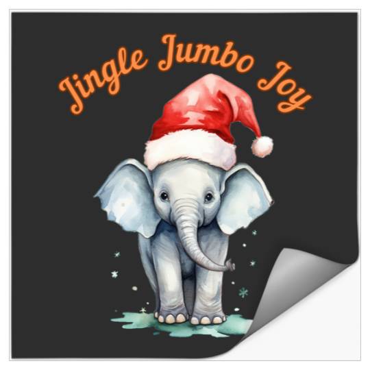 Discover Jingle Jumbo Joy. elephant portrait  , Disney Elephant Dumbo Christmas , Dumbo Christmas Stickers