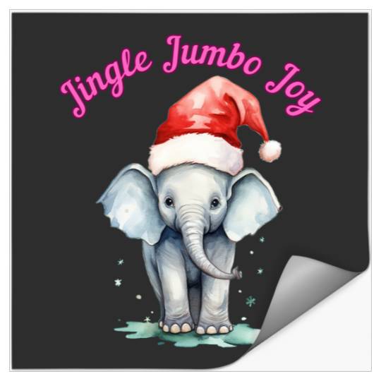 Discover Jingle Jumbo Joy. elephant head  , Disney Elephant Dumbo Christmas , Dumbo Christmas Stickers