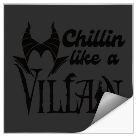 Discover Chillin like a villain  2 SALE!! : Disney Villains Maleficent , Maleficent Gift S-5XL Stickers