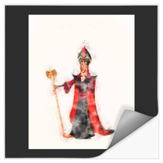 Discover Jafar in watercolor   SALE!! : Disney Villains Maleficent , Maleficent Gift S-5XL Stickers