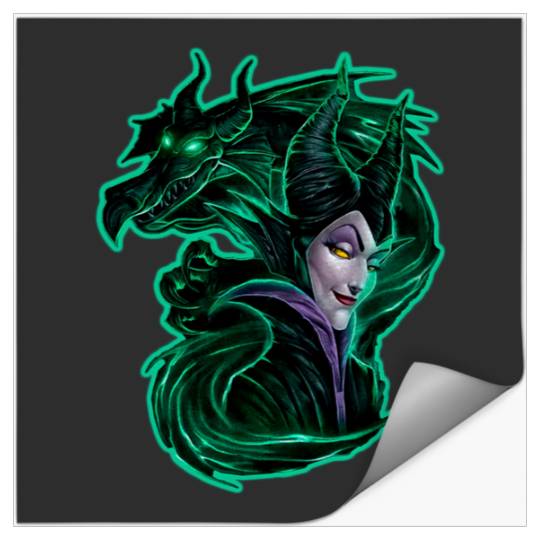 Discover Dragon Witch   SALE!! : Disney Villains Maleficent , Maleficent Gift S-5XL Stickers