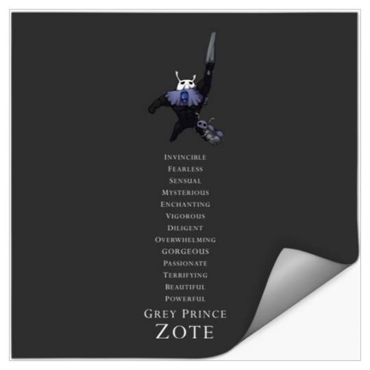 Grey Prince Zote  Bretta   SALE!! : Disney Villains Maleficent , Maleficent Gift S-5XL Stickers