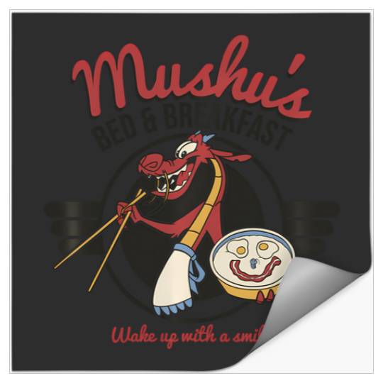 Disney Mulan Mushu'S Bed Breakfast Poster Stickers