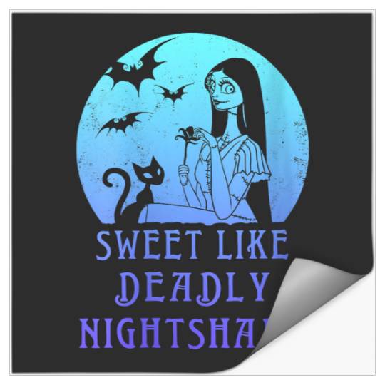 Womens Disney The Nightmare Before Christmas Sally Sweet V-Neck Stickers