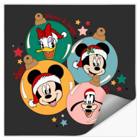 Merry And Bright Christmas Friends  : Mickey Disney Christmas, Disney Christmas Stickers