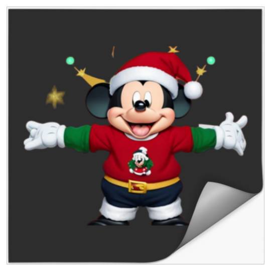 Discover Micky Mouse Santa Claus  : Mickey Disney Christmas, Disney Christmas Stickers