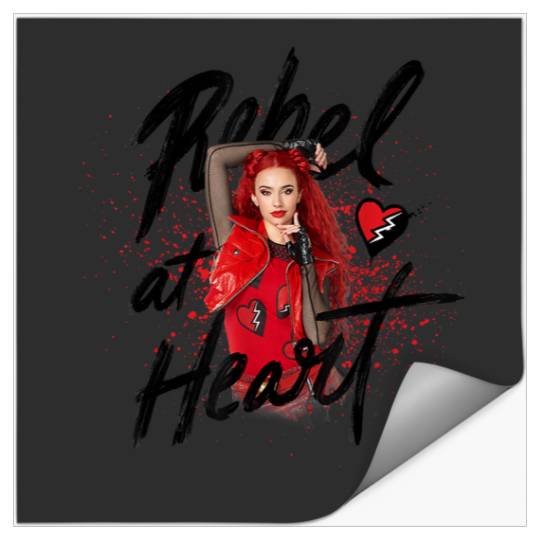 Disney Descendants 4 The Rise of Red Rebel at Heart Stickers