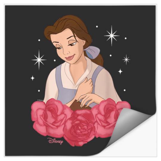 Disney Princess Belle Beauty And The Beast Roses Stickers