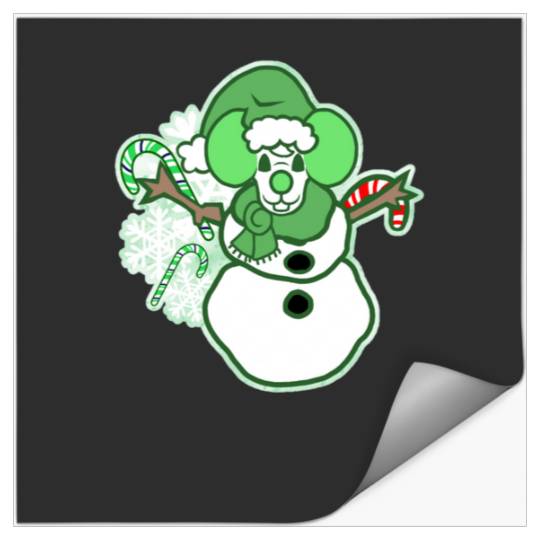 Mint Snowman  : Mickey Disney Christmas, Disney Christmas Stickers
