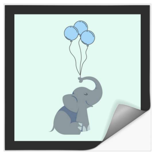 Discover Elephant with balloons Sticker2: Disney Elephant Dumbo, Dumbo Stickers