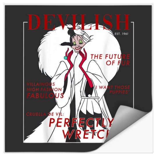 Villains Halloween Cruella Funny   SALE!! : Disney Villains Maleficent , Maleficent Gift S-5XL Stickers