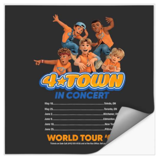 Disney Pixar Turning Red 4 Town Group In Concert Stickers