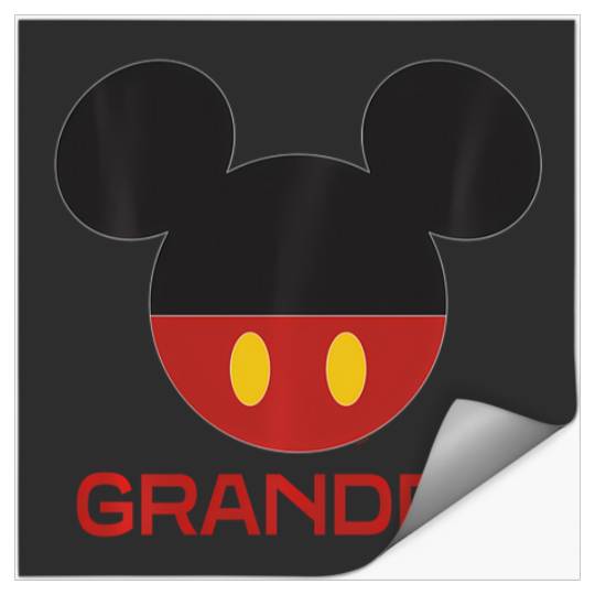 Discover Disney Mickey Mouse Icon Shorts Grandpa Fathers Day Stickers
