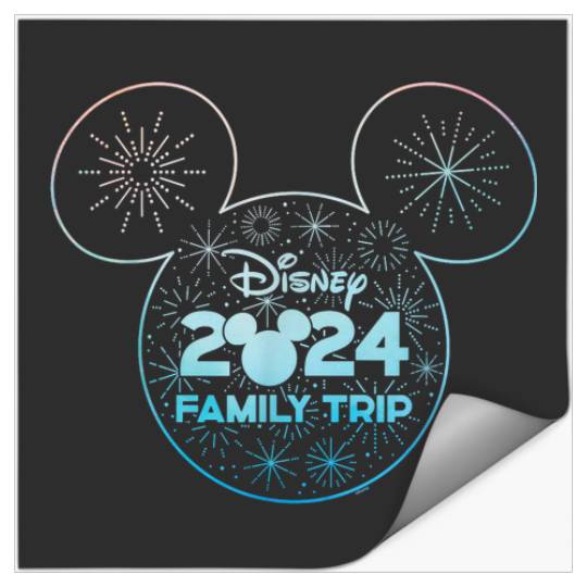 Disney Mickey Mouse Icon Fireworks Vacation Family Trip 2024 Stickers
