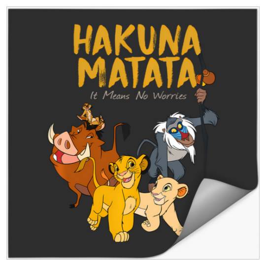 Discover Disney Lion King Classic It Means No Worries Stickers